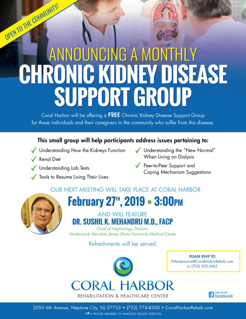Chronic Kidney Disease Support Group 2/27 Coral Harbor