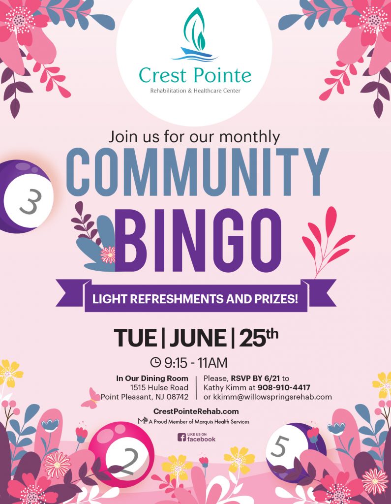 Join Us – Community Bingo – 6/25