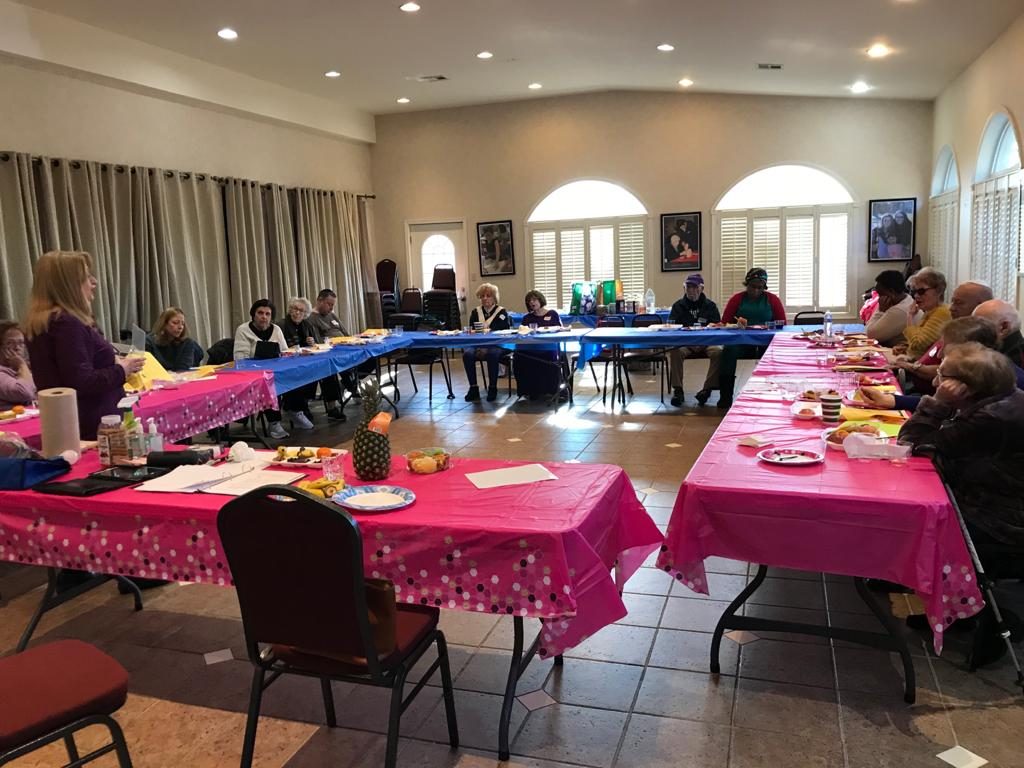 Our Tu B Shevat Seder With Chabad Of Western Monmouth County S Smile On Seniors Group The Jewish Home For Rehabilitation Nursing